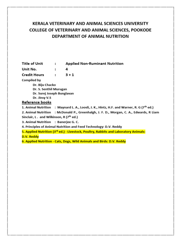 Applied Non-Ruminant Nutrition | PDF | Digestion | Milk