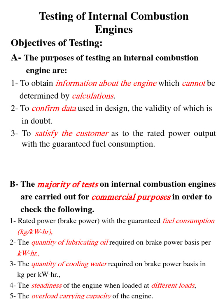 CH-6 Testing of Internal Combustion Engines. | PDF | Engines | Internal ...