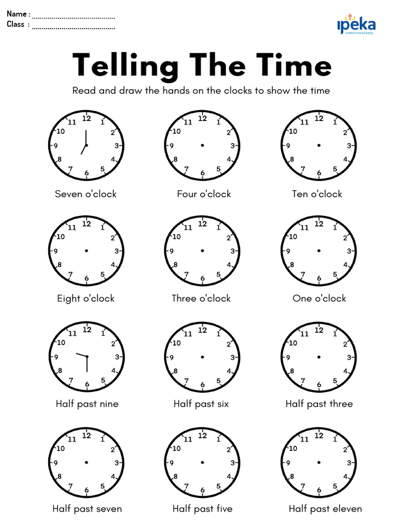 Learn to Tell Time with Clocks | PDF