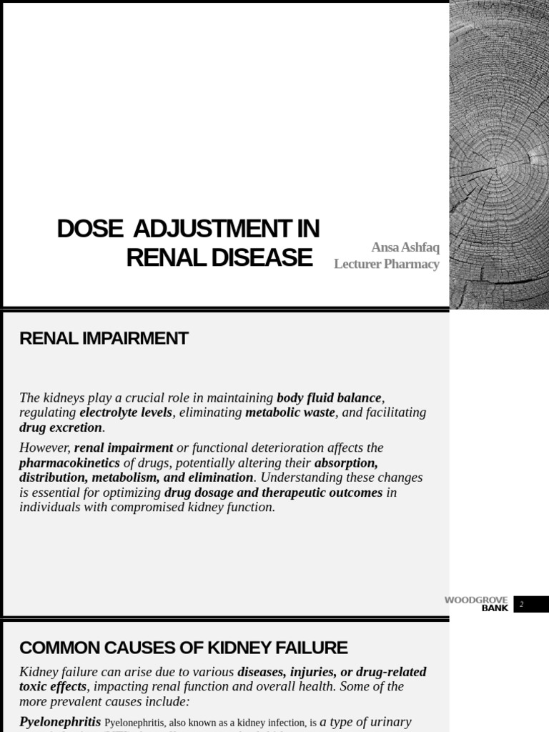 Dose Adjustment in Renal Disease By042325 | PDF | Creatinine | Kidney
