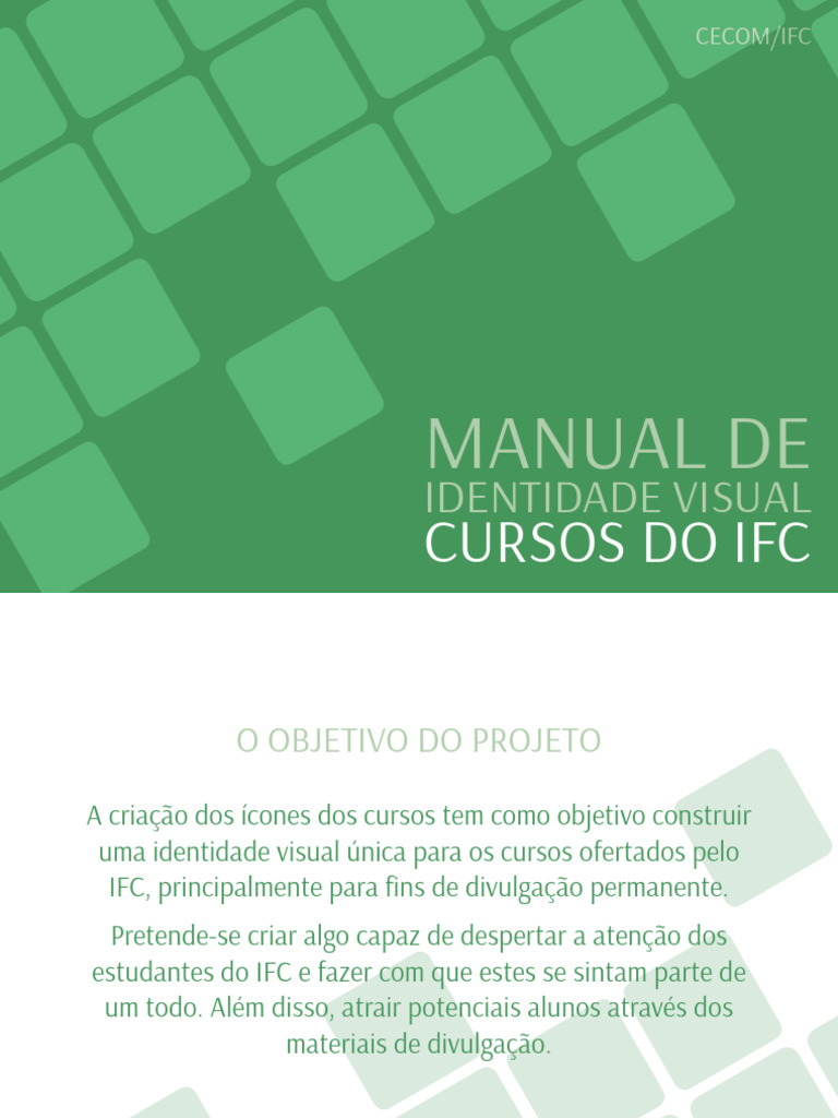 Identidade Visual dos Cursos do IFC | PDF | Tipografia | Cor