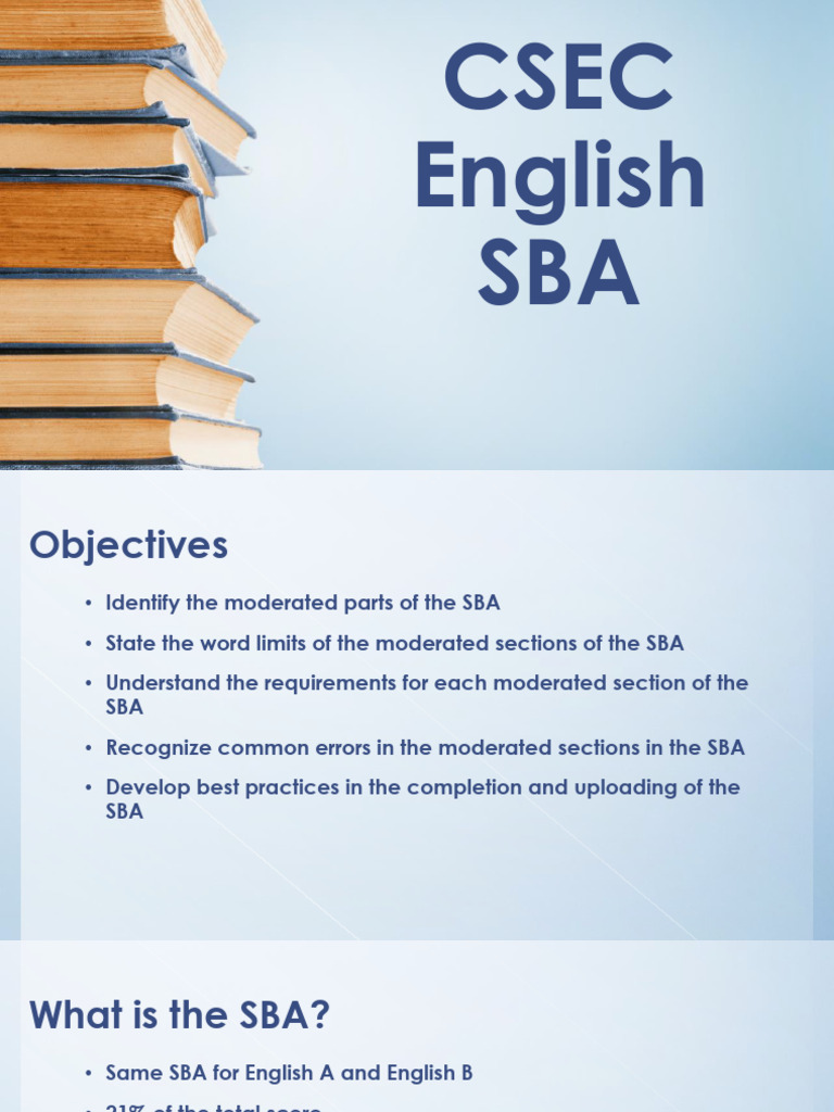 English SBA Guidelines and Requirements | PDF | Vocabulary | Public ...