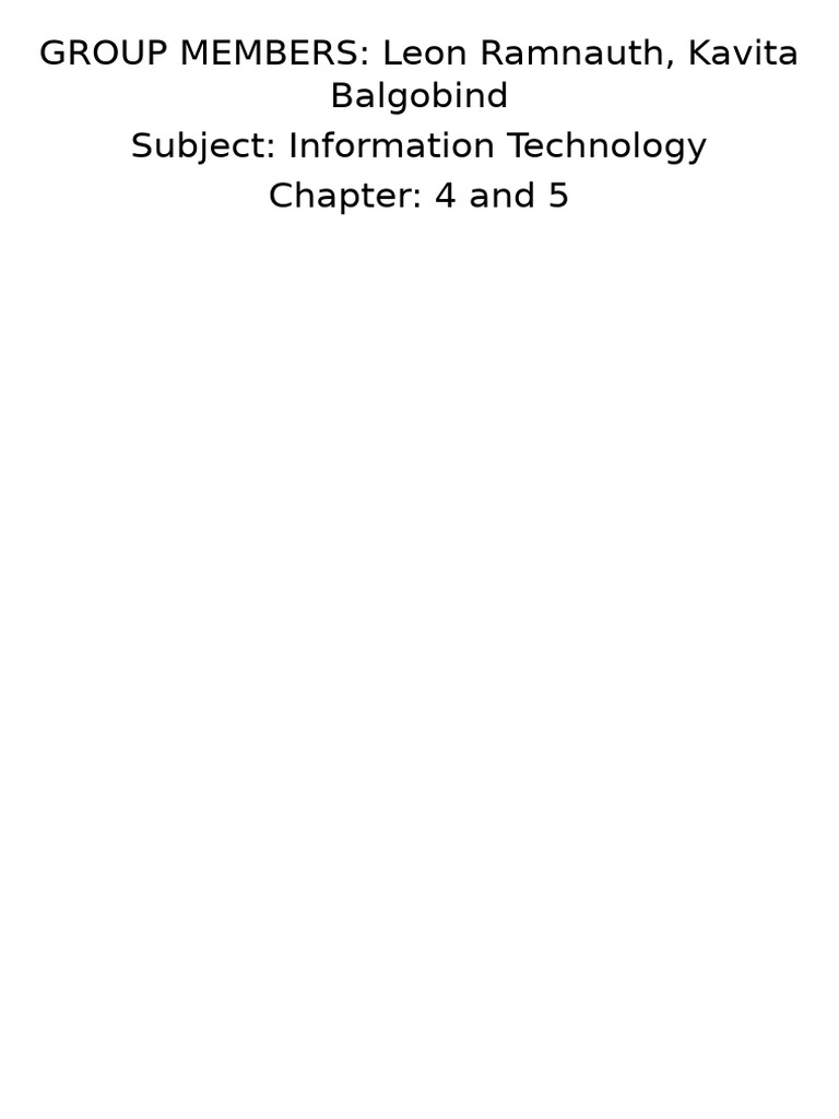 Chapter 4 | PDF
