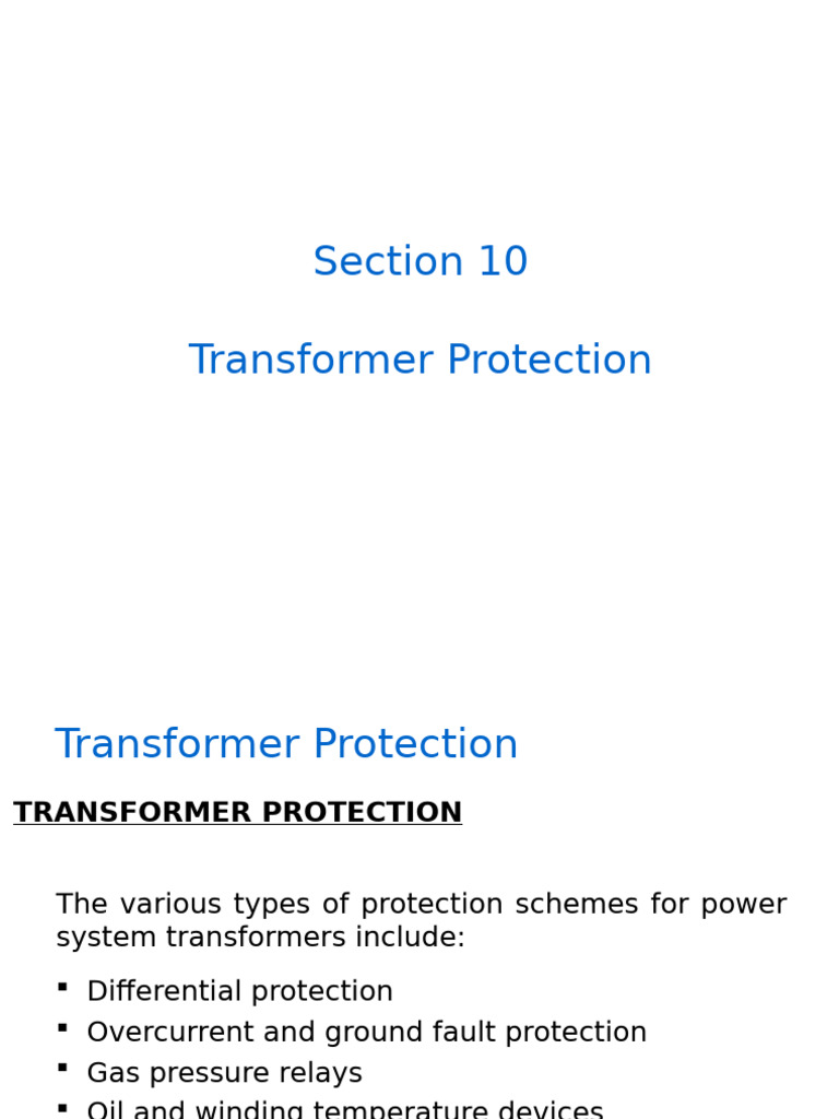 Section 10 (NXPowerLite) | PDF | Transformer | Relay