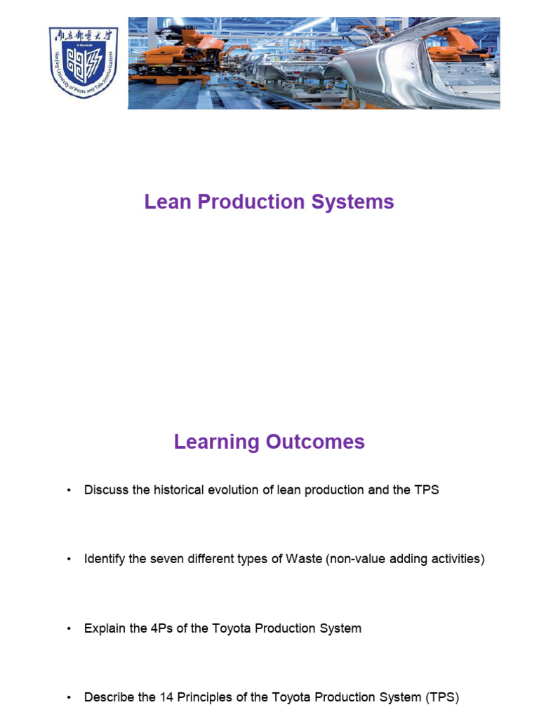 Lean Production System Overview | PDF | Lean Manufacturing | Supply Chain