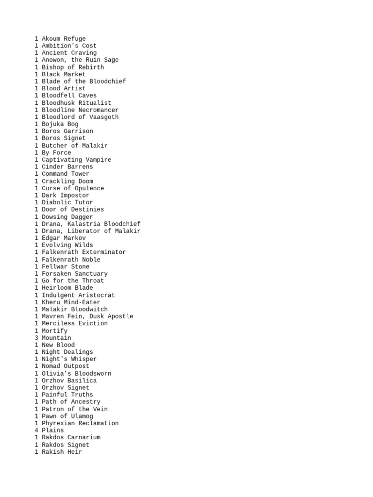 mtg vampiric bloodlust card list Magic The Gathering Commander 2017 Deck Collect additional Magic Edgar Markov Vampiric Decklist |