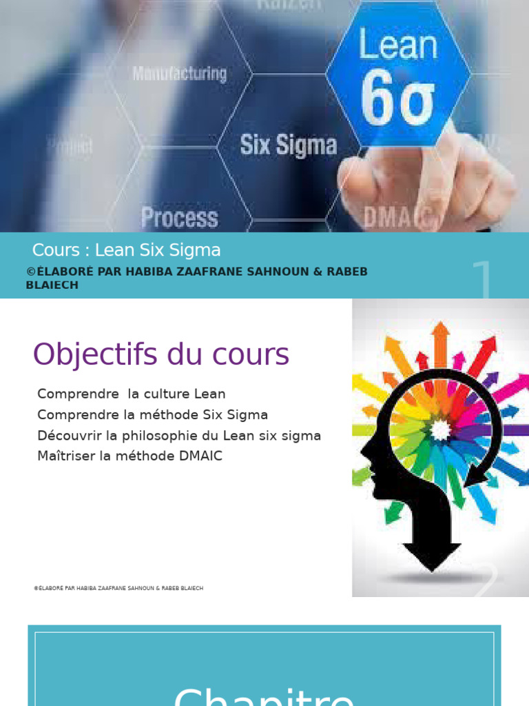 Cours sur Lean Six Sigma | PDF | Six Sigma | Lean (production)