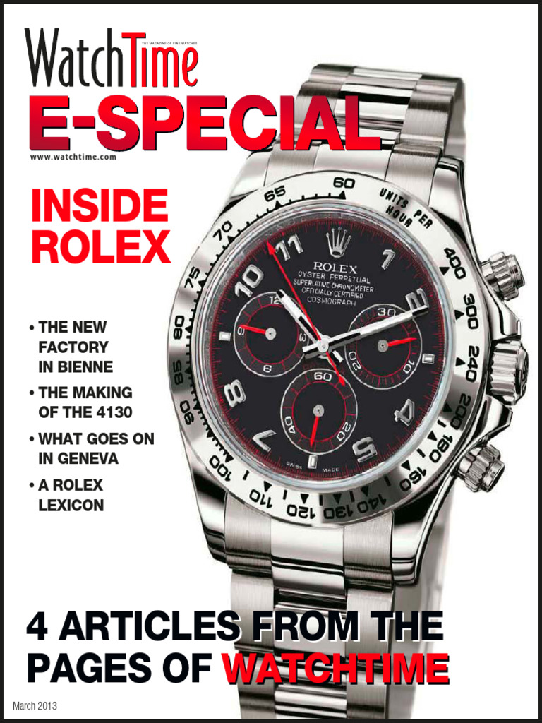 Inside Rolex: Manufacturing Insights | PDF | Watch