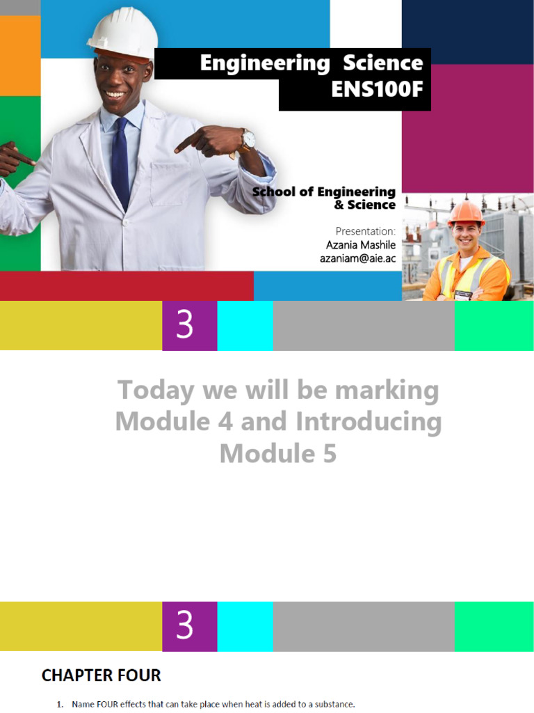 Engineering Science ENS100F | PDF