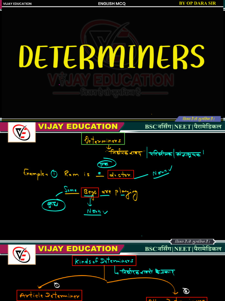 DETERMINERS | PDF