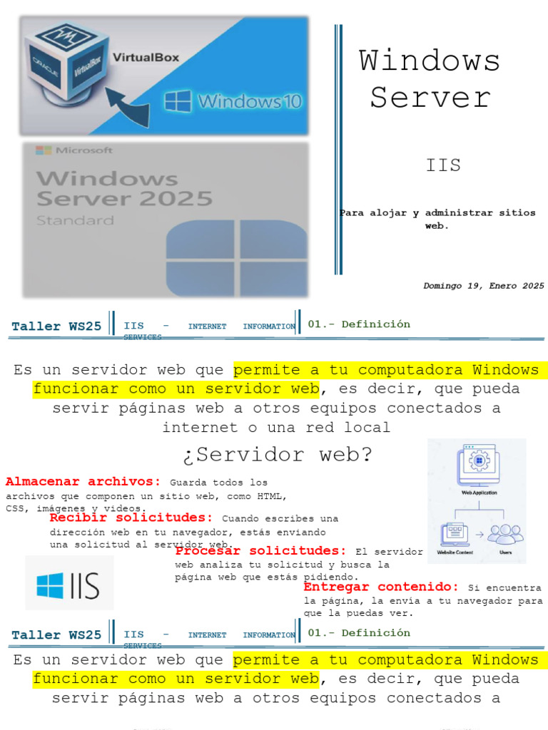 Introducción a IIS en Windows Server | PDF | Servicios de Información ...