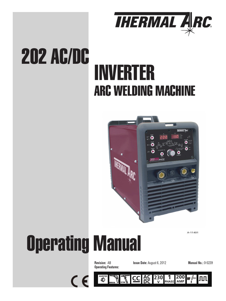 Thermal Arc 202 AC/DC Manual | PDF | Welding | Construction