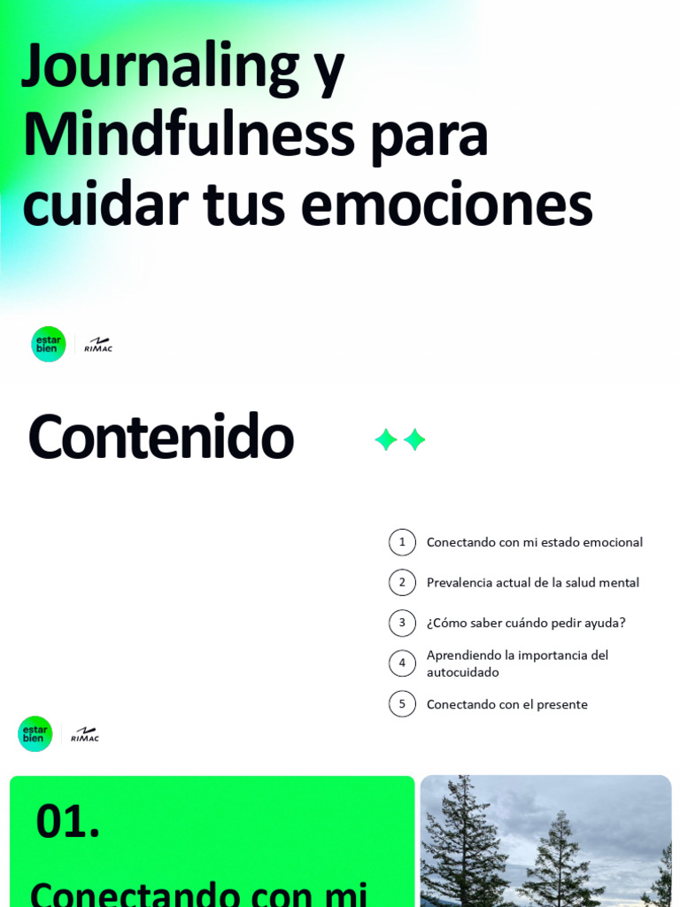 Journaling y Mindfulness para Cuidar Tus Emociones | PDF | Las ...
