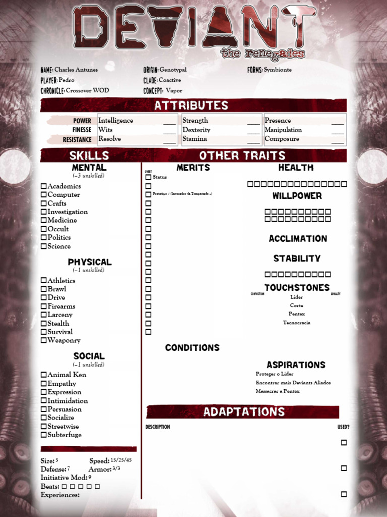 Character Attributes and Skills Overview | PDF