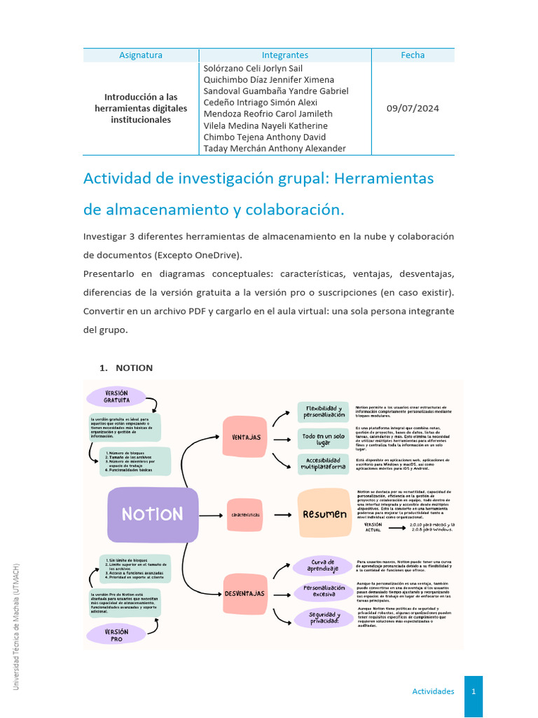Herramientas de Almacenamiento en la Nube | PDF