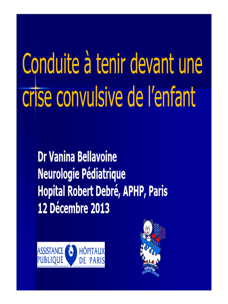Crise convulsive chez l'enfant : guide pratique | PDF | Épilepsie ...