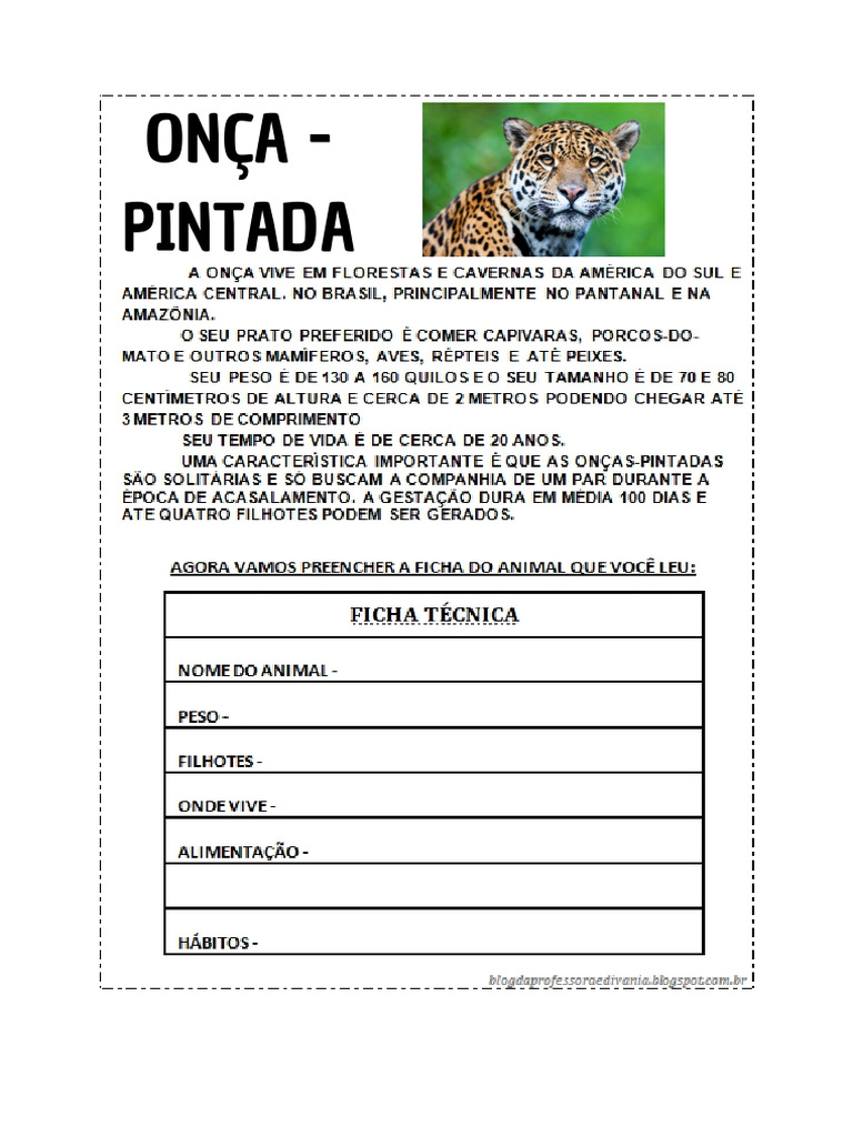 Onça Pintada | PDF