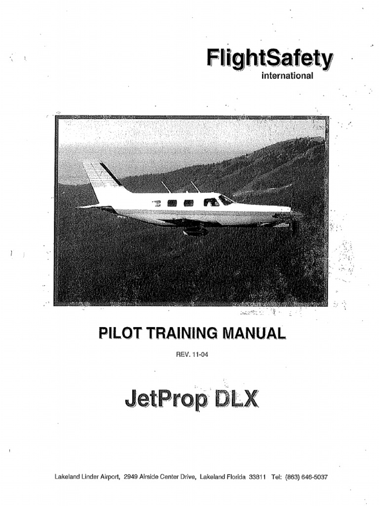 JetProp DLX Pilot Training Manual | PDF | Flight Control Surfaces ...