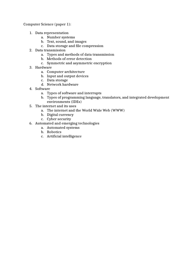 Computer Science Data Representation Guide | PDF | Ip Address ...