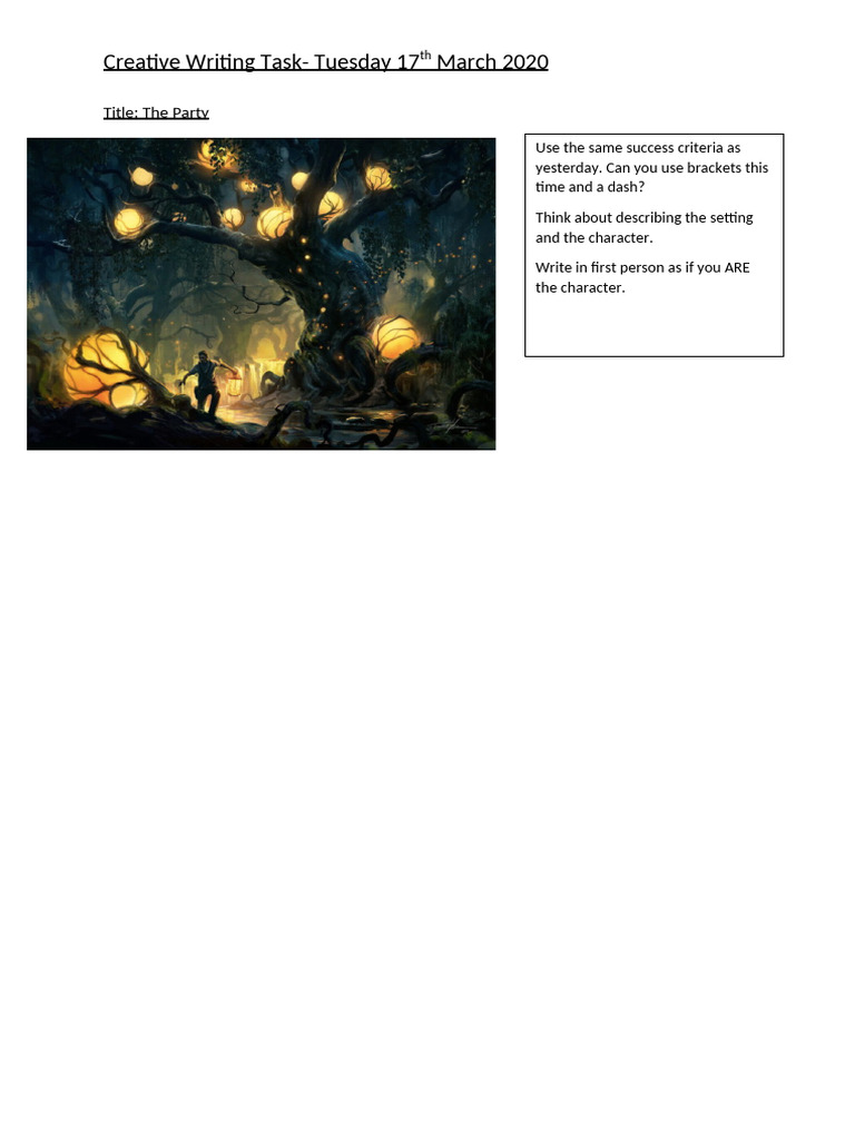 Creative Writing Tuesday | PDF