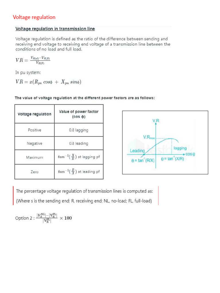 Voltage Regulation | PDF