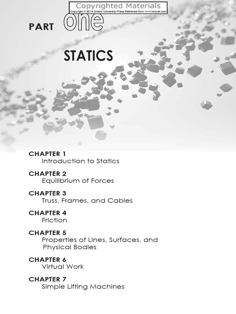 Introduction to Statics Concepts | PDF | Force | Continuum Mechanics