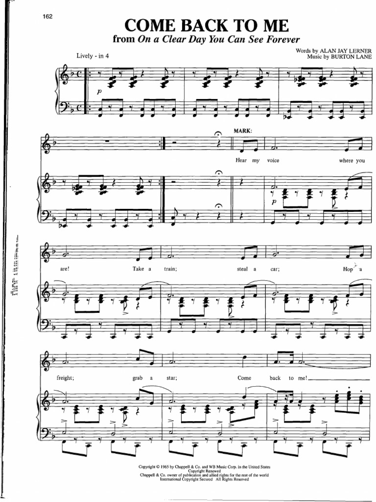 Come Back | PDF