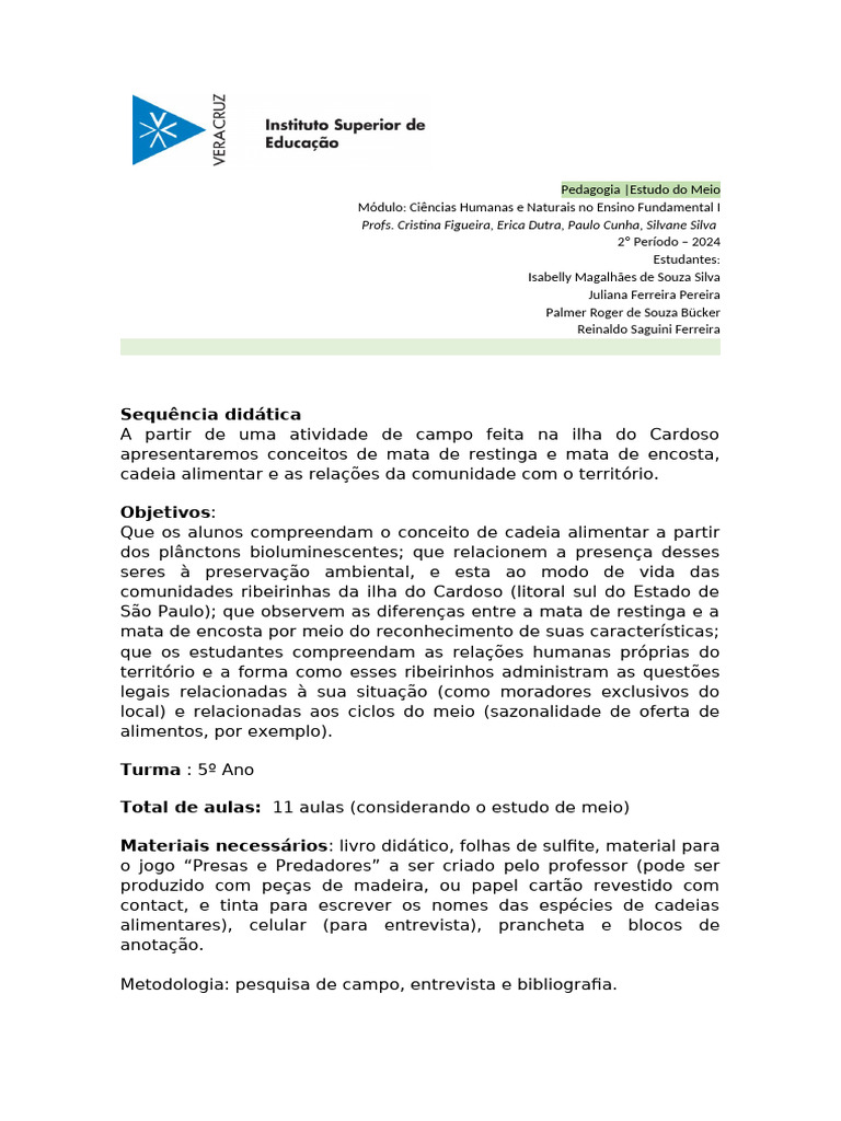 Cadeia Alimentar na Mata Atlântica | PDF | Florestas | Ambiente natural