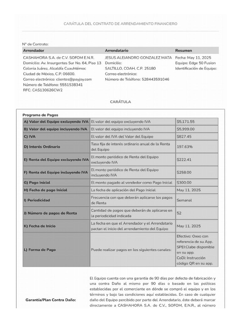 Contract | PDF