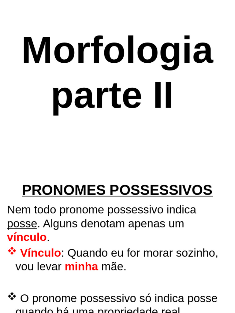 Morfologia: Pronomes e Sintaxe | PDF | Assunto (gramática) | Pronome