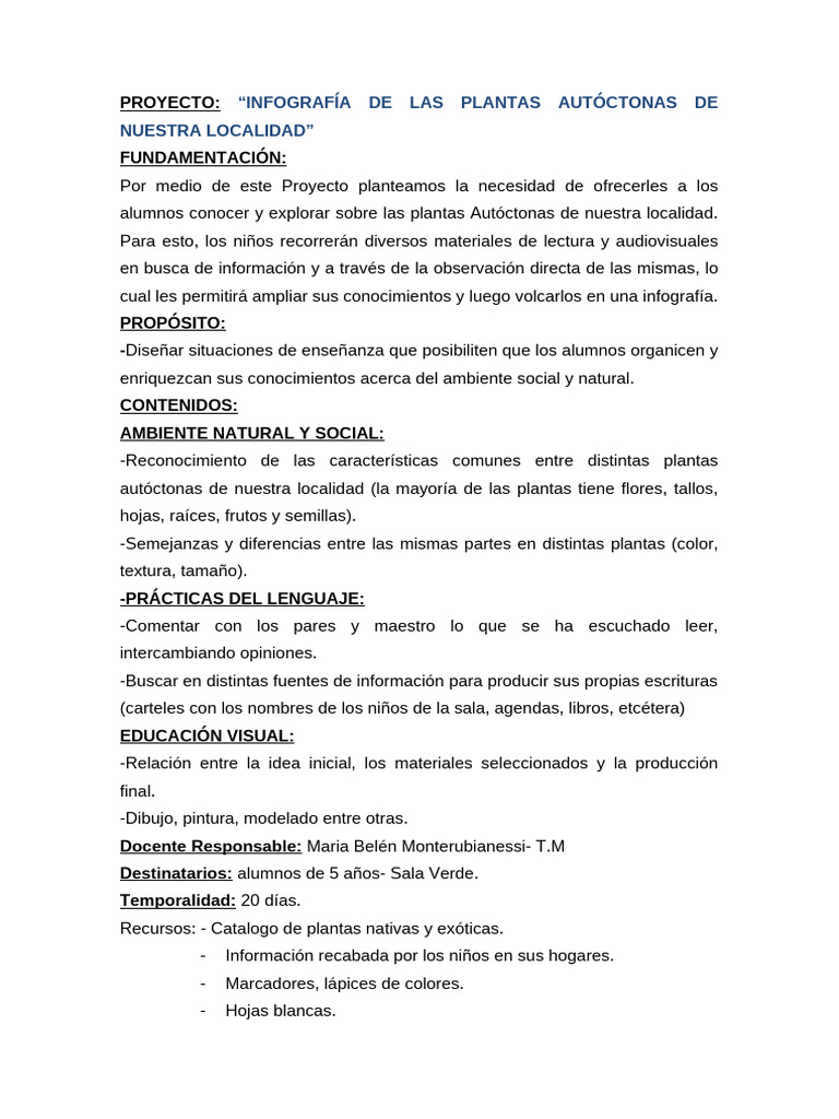 Infografía sobre Plantas Autóctonas | PDF | Plantas | Infografia