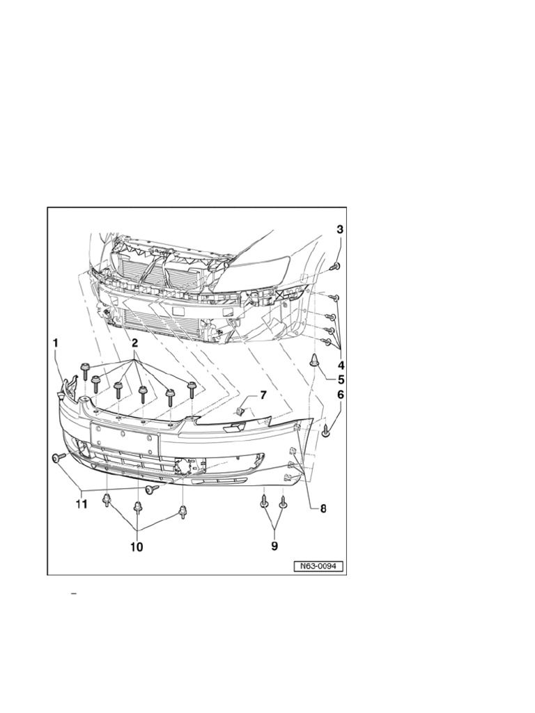 Phaeton Front Bumper Removal Guide | PDF