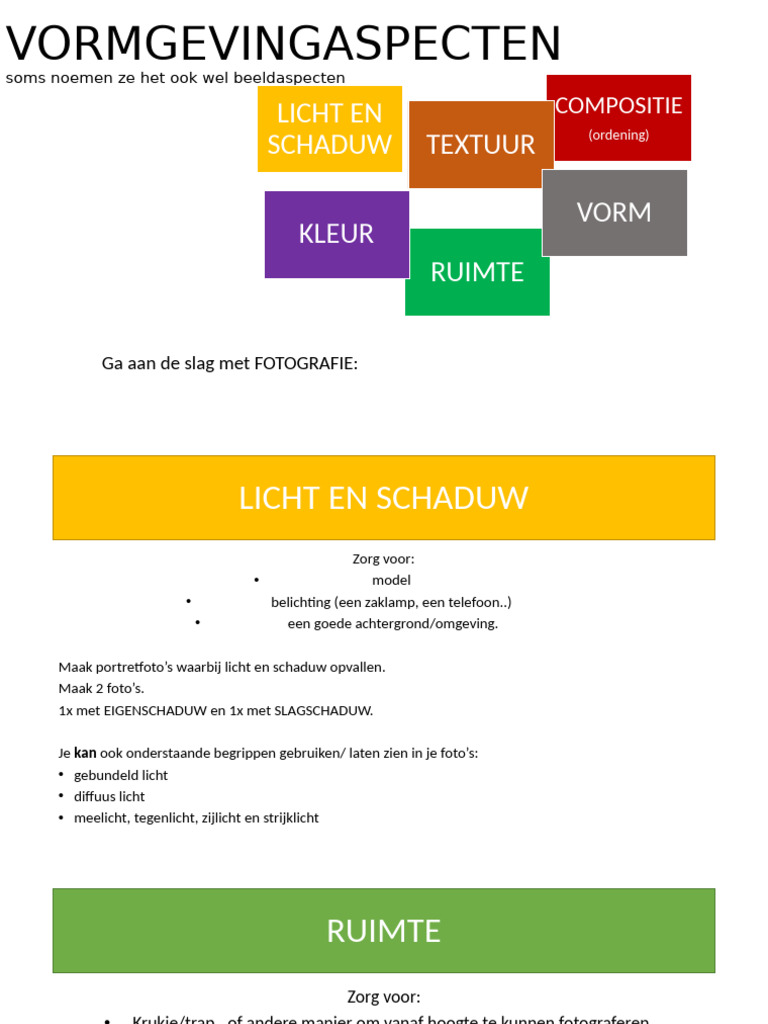 Vormgevingsaspecten Gefotografeerd | PDF