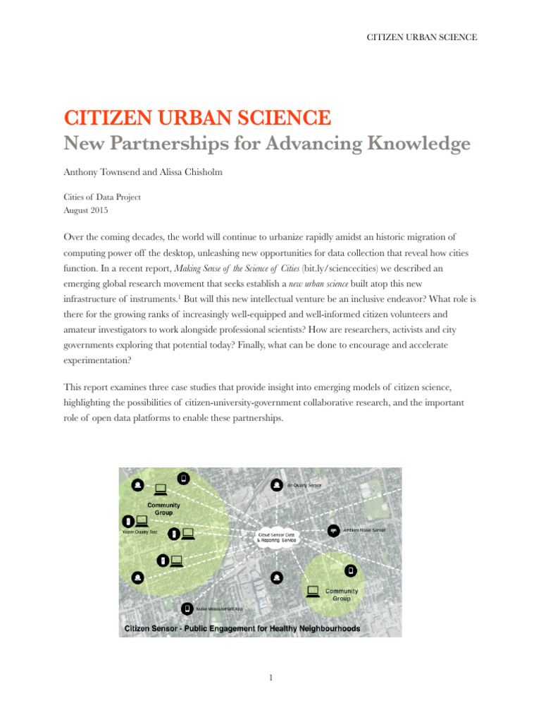 CitizenUrbanScience pdf-1471256119 | PDF | Science | Census