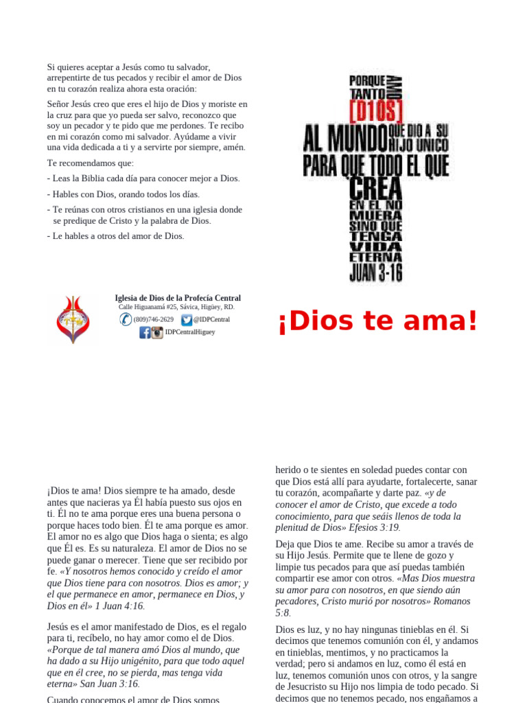 Oración para Aceptar a Jesús y Su Amor | PDF | Pecado | Cristo (título)