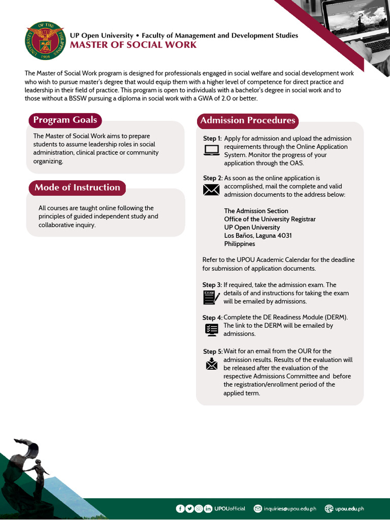 Master of Social Work | PDF | Social Work | Vocational Education