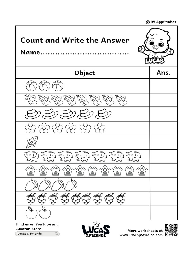Count and Write | PDF