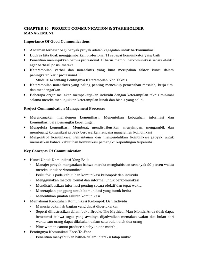 Langkah Meningkatkan Komunikasi Proyek | PDF