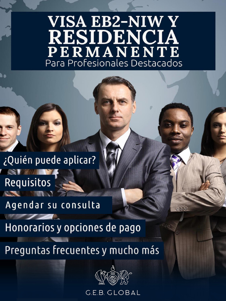 VISA EB-2 NIW y Residencia Estadounidense - G.E.B. GLOBAL (5627) | PDF ...
