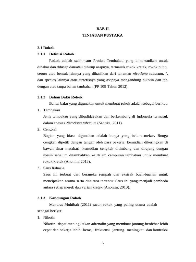 Jenis dan Bahaya Rokok bagi Kesehatan | PDF