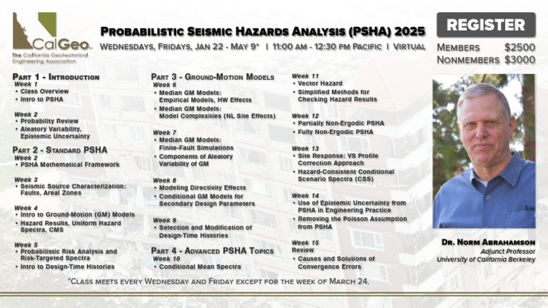 January - May 2025 PSHA Short Course | PDF | Applied Mathematics ...