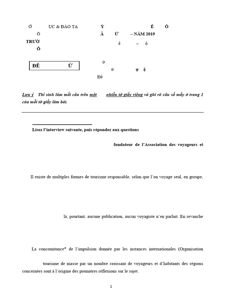 La Concomitance du Tourisme Responsable | PDF | Tourisme