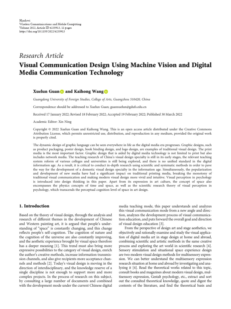 Visual Communication Design and Technology | PDF | Experience | Information