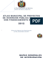Julien Dupuy - Atlas Municipal Proyectos de Inversión Del Ministerio de Salud y Deportes Con Financiamiento Externo