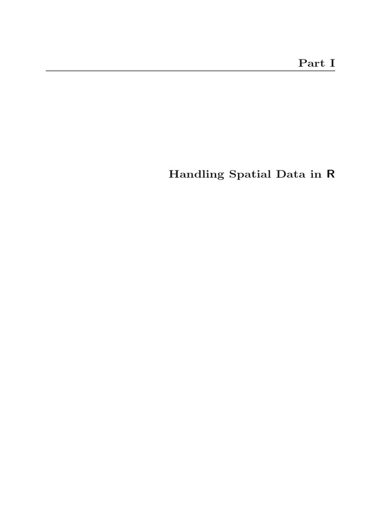Handling Spatial Data with R's sp Package | PDF