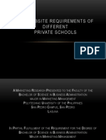 Website Requirements of Private Schools