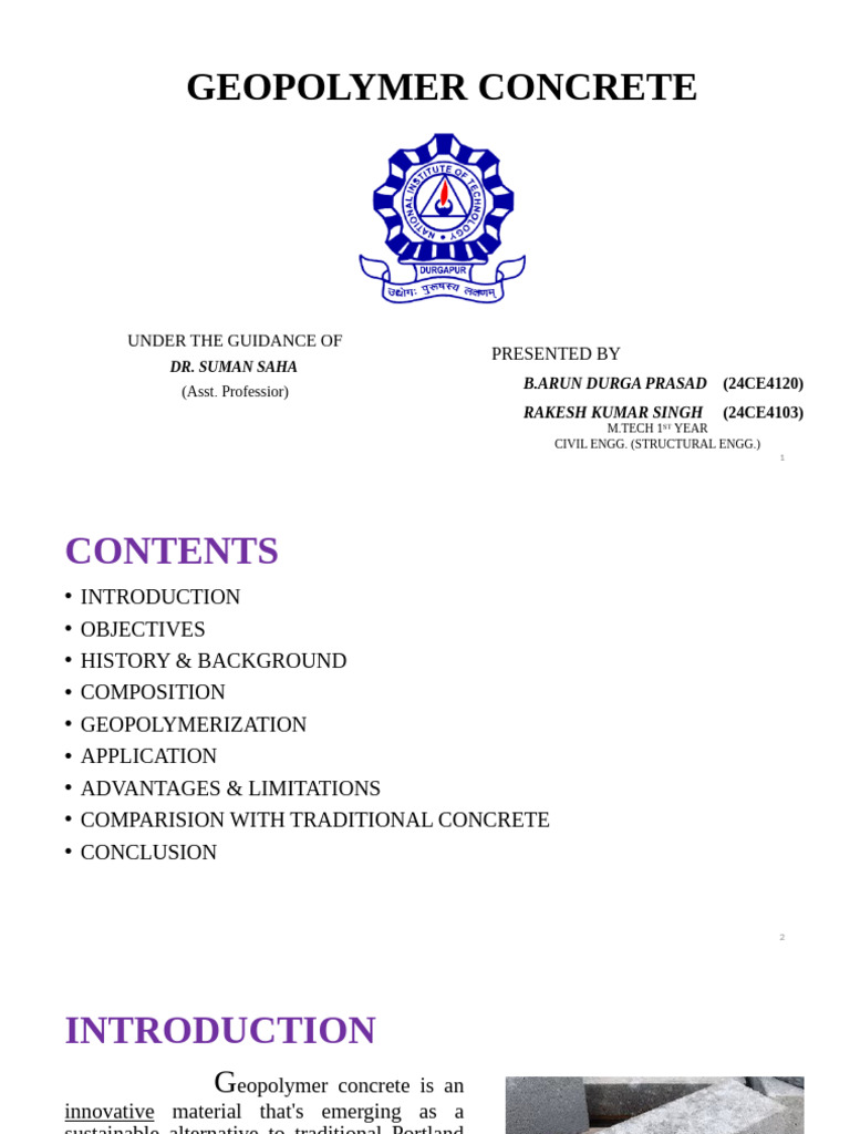 Geopolymer Concrete | PDF | Concrete | Cement