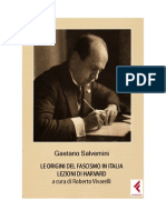 Gaetano Salvemini - Le Origini Del Fascismo in Italia, Lezioni Di Harward