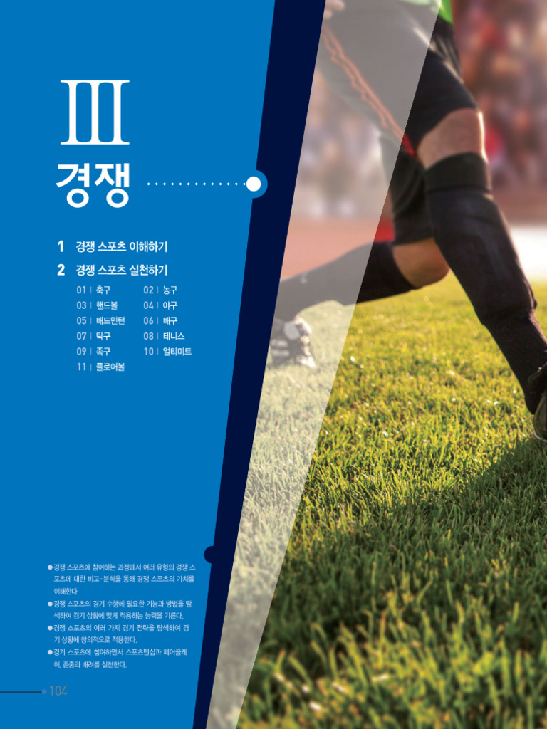 경쟁 스포츠의 이해와 실천 | PDF