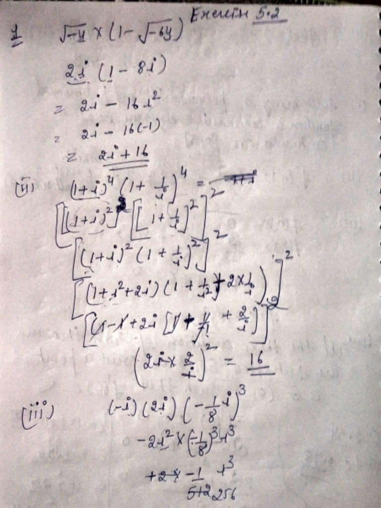 Class 11 Exercise 5.2 Part 1 | PDF